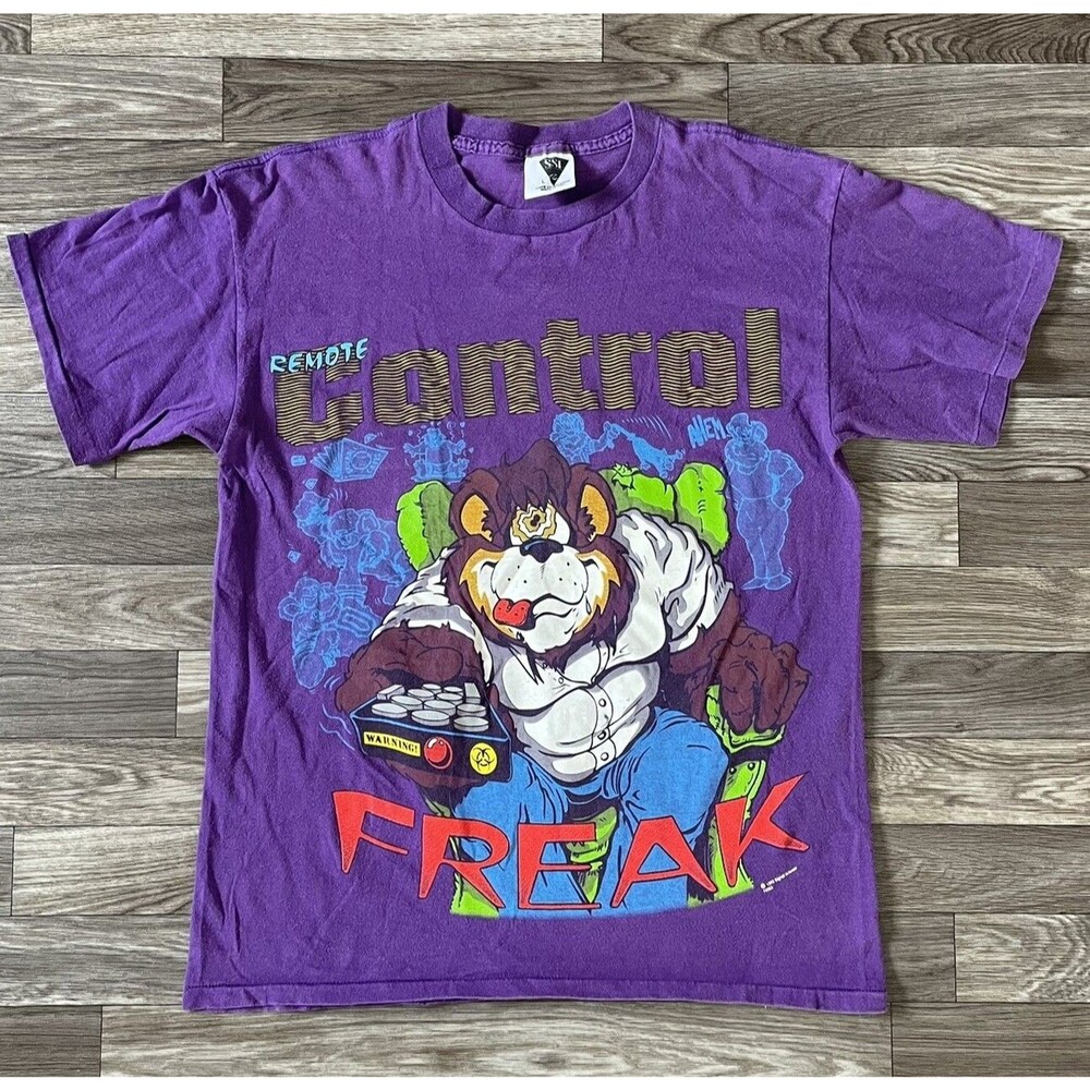 Vintage 1993 Signal Art Wear Shirt Mens Large Remote Control Freak Single Stitch